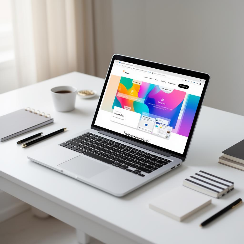 Premium web designer workspace